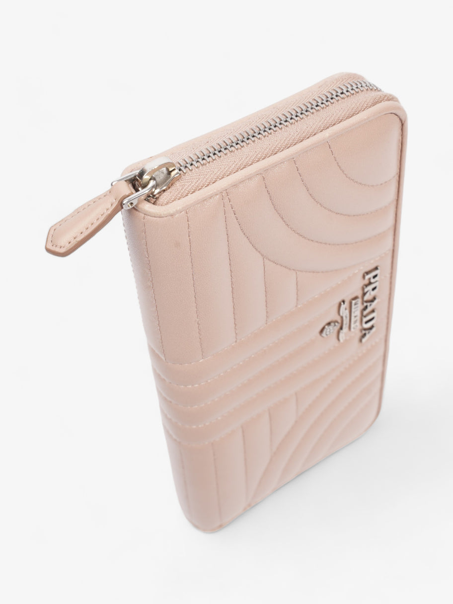 Prada Nappa Leather Zip Round Wallet Nude Nappa Leather Image 6