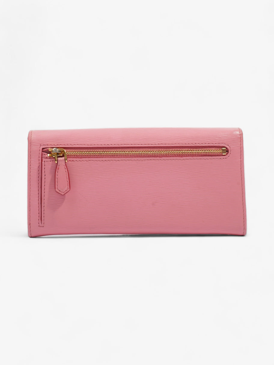 Prada Long Wallet Pink Leather Image 2