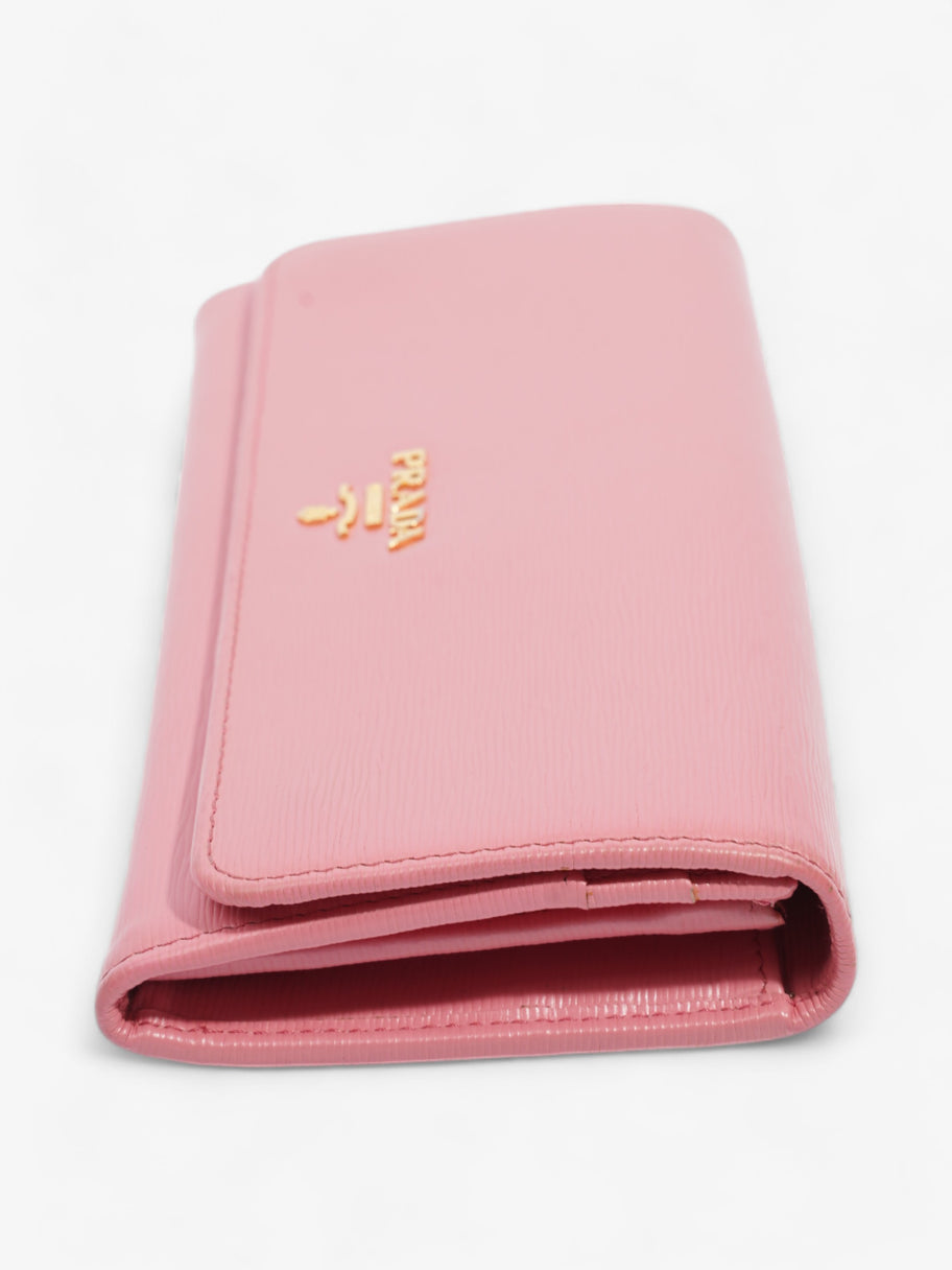 Prada Long Wallet Pink Leather Image 3
