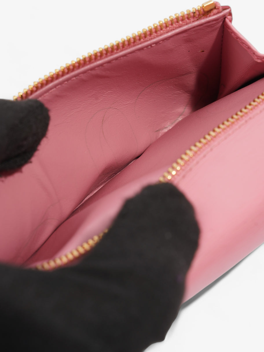 Prada Long Wallet Pink Leather Image 6