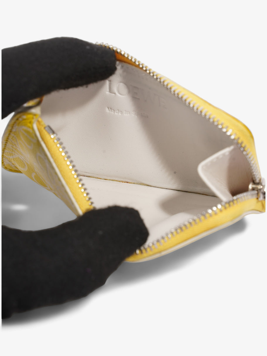 Loewe Anagram Coin / Card Holder Yellow Leather Image 5