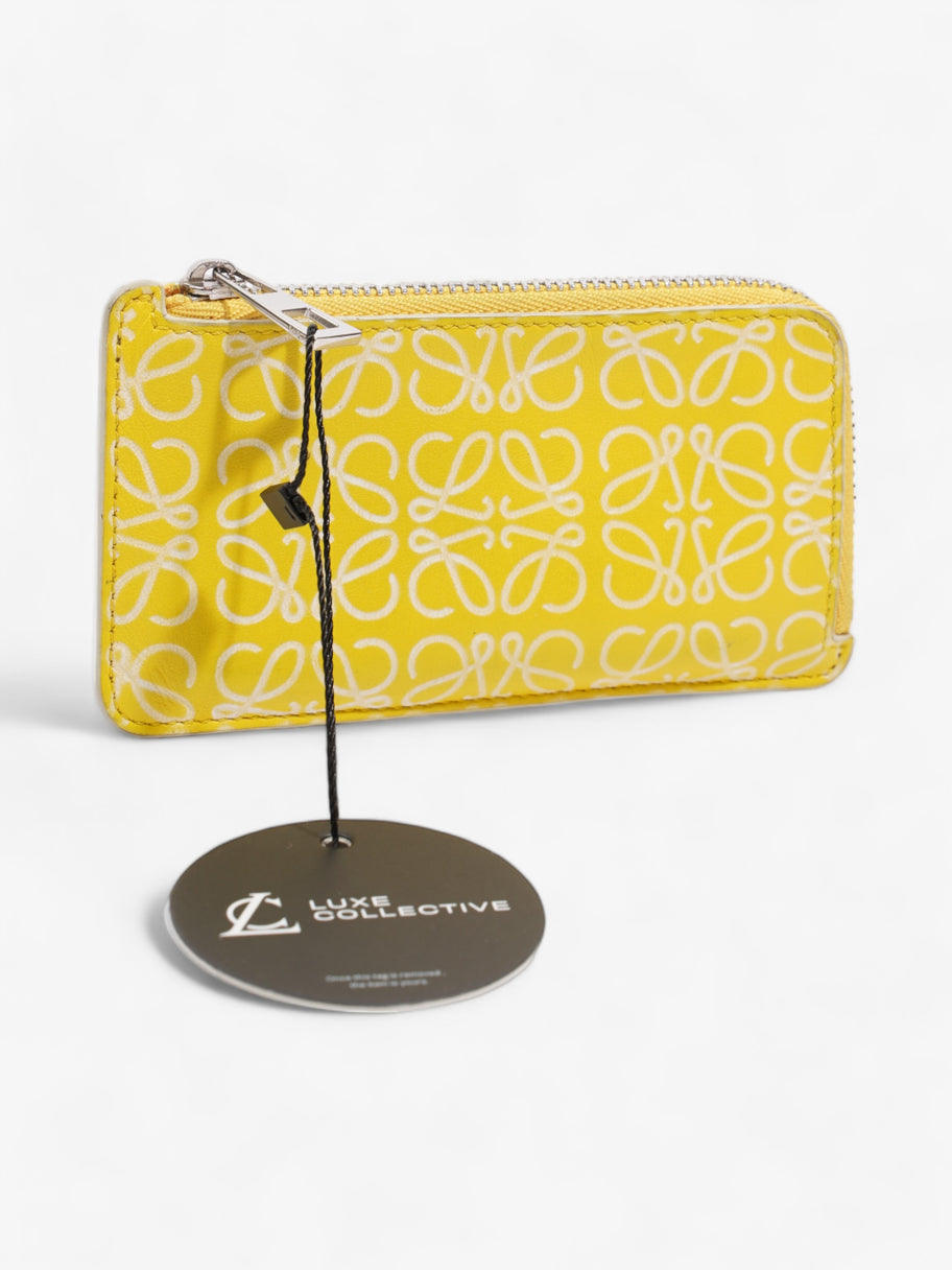 Loewe Anagram Coin / Card Holder Yellow Leather Image 7