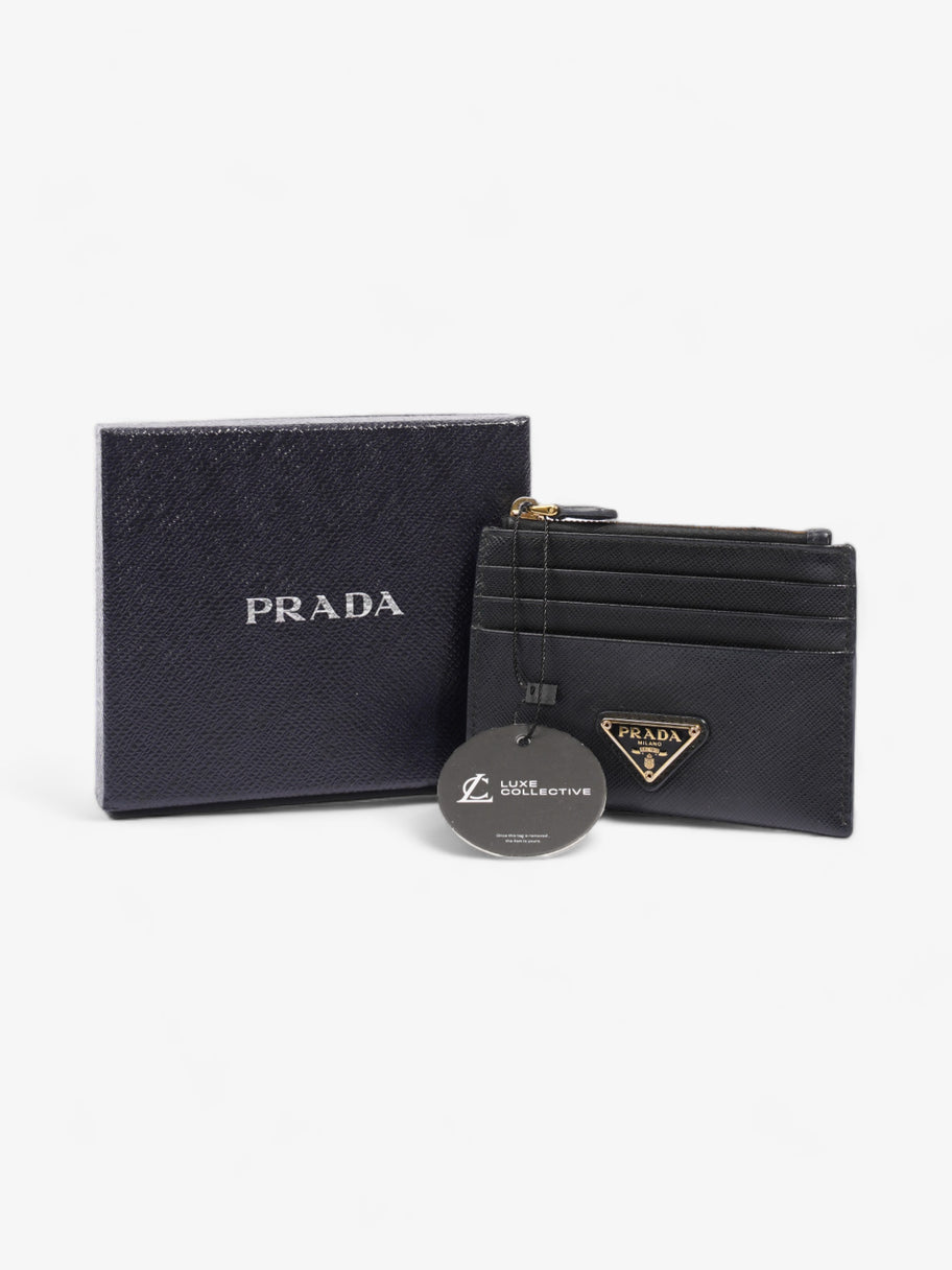 Prada Triangle Wallet Black Saffiano Leather Image 6