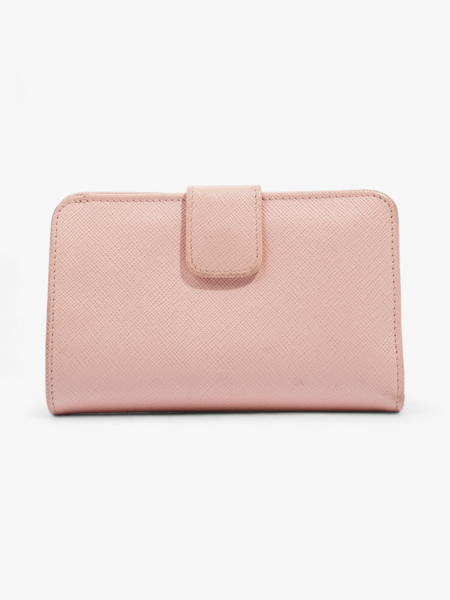 Prada Compact Wallet Pink Saffiano Leather Image 2