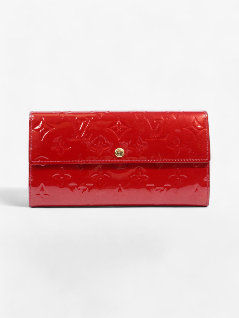 Louis Vuitton Sarah Wallet Red Vernis Leather Image 1