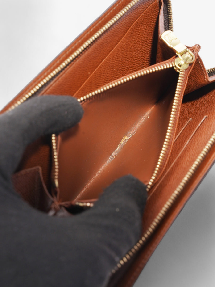 Louis Vuitton Porte Monnaie Zip Monogram Coated Canvas Image 8