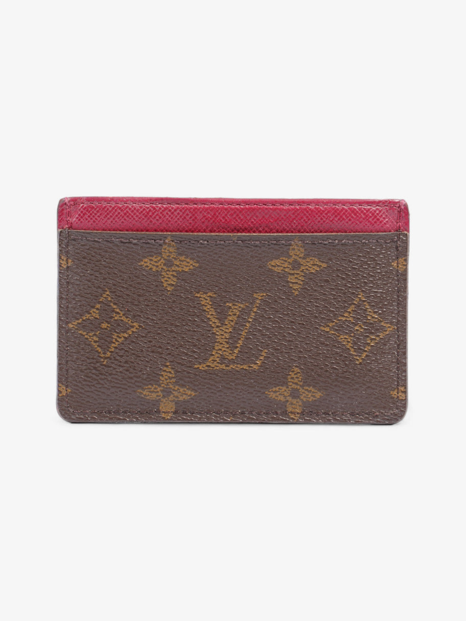Porte Cartes Monogram / Fuschia Coated Canvas Image 1