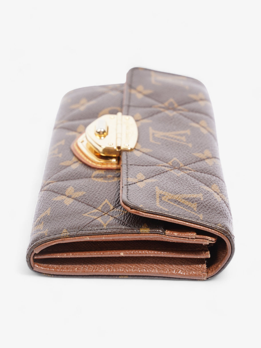 Louis Vuitton Portefeuille Sarah Long Wallet Monogram Coated Canvas Image 3