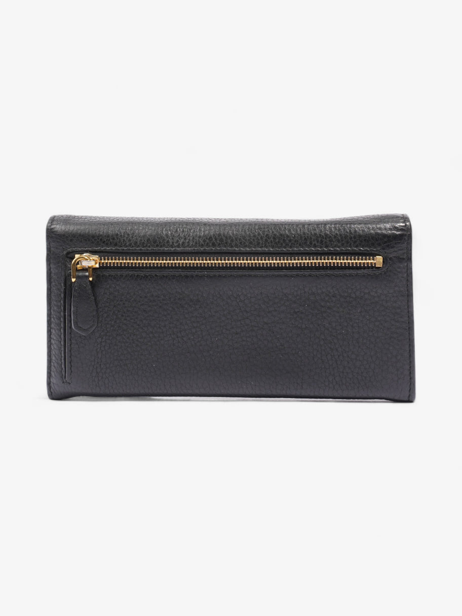 Prada Long Wallet Black Saffiano Leather Image 2