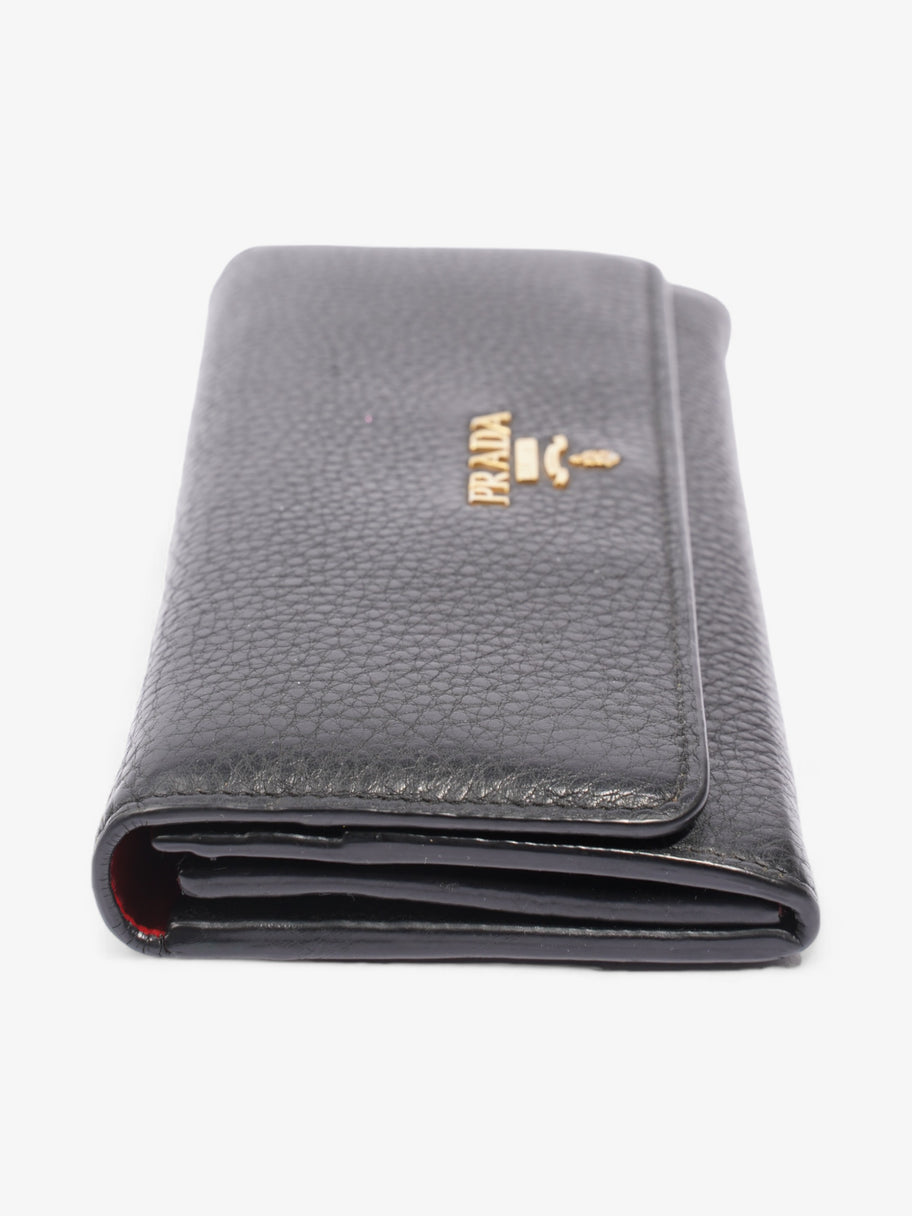 Prada Long Wallet Black Saffiano Leather Image 4