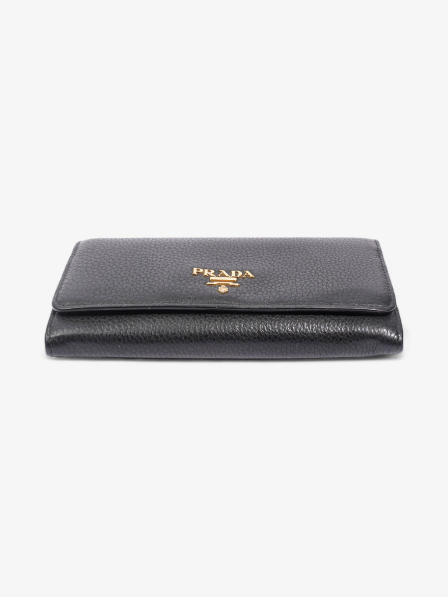 Prada Long Wallet Black Saffiano Leather Image 5