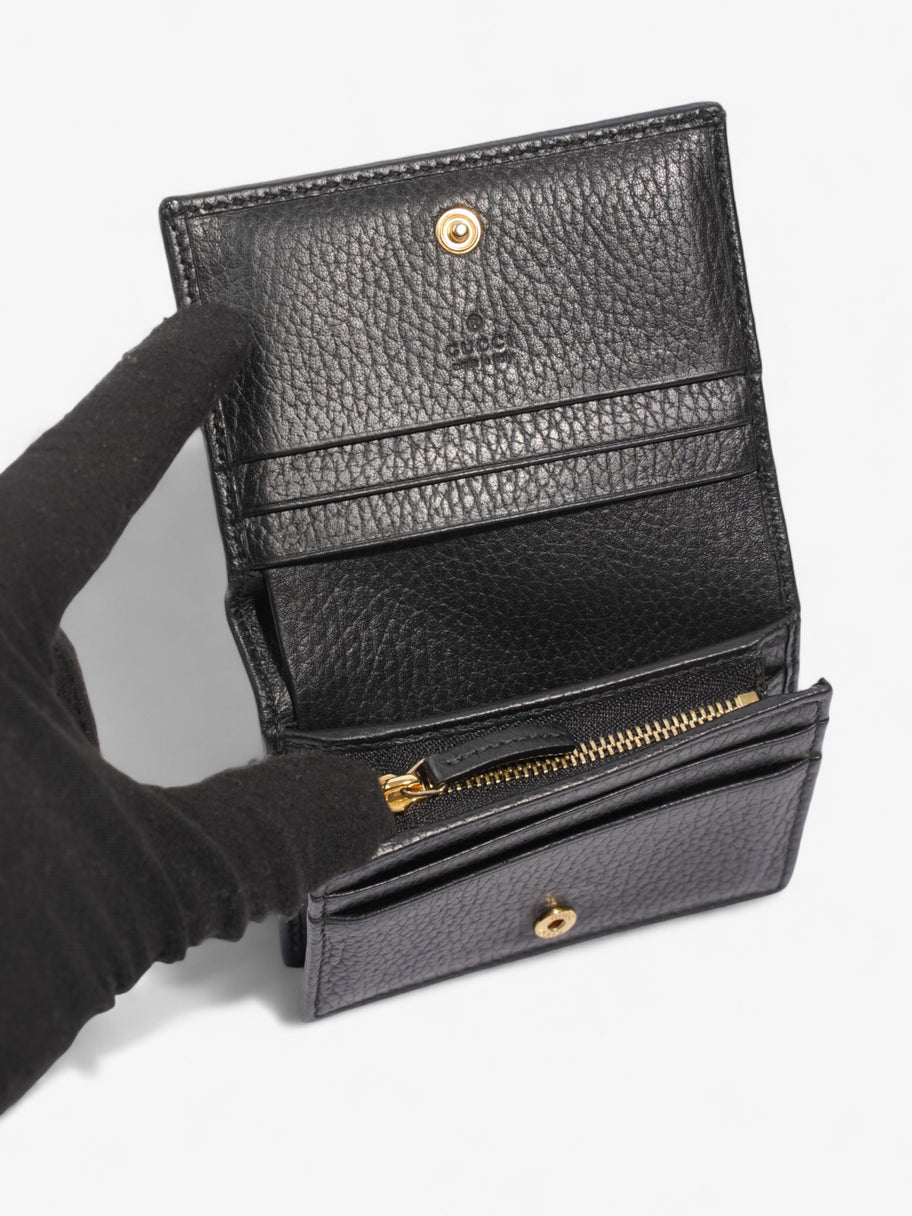 Gucci GG Marmont Leather Compact Wallet Black Grained Leather Image 4