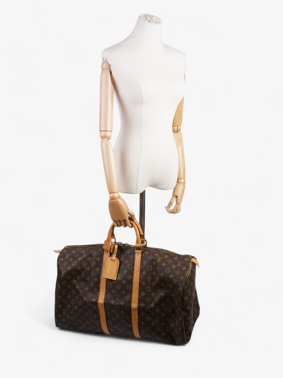 Louis Vuitton Keepall  Monogram Coated Canvas 55 Image 2
