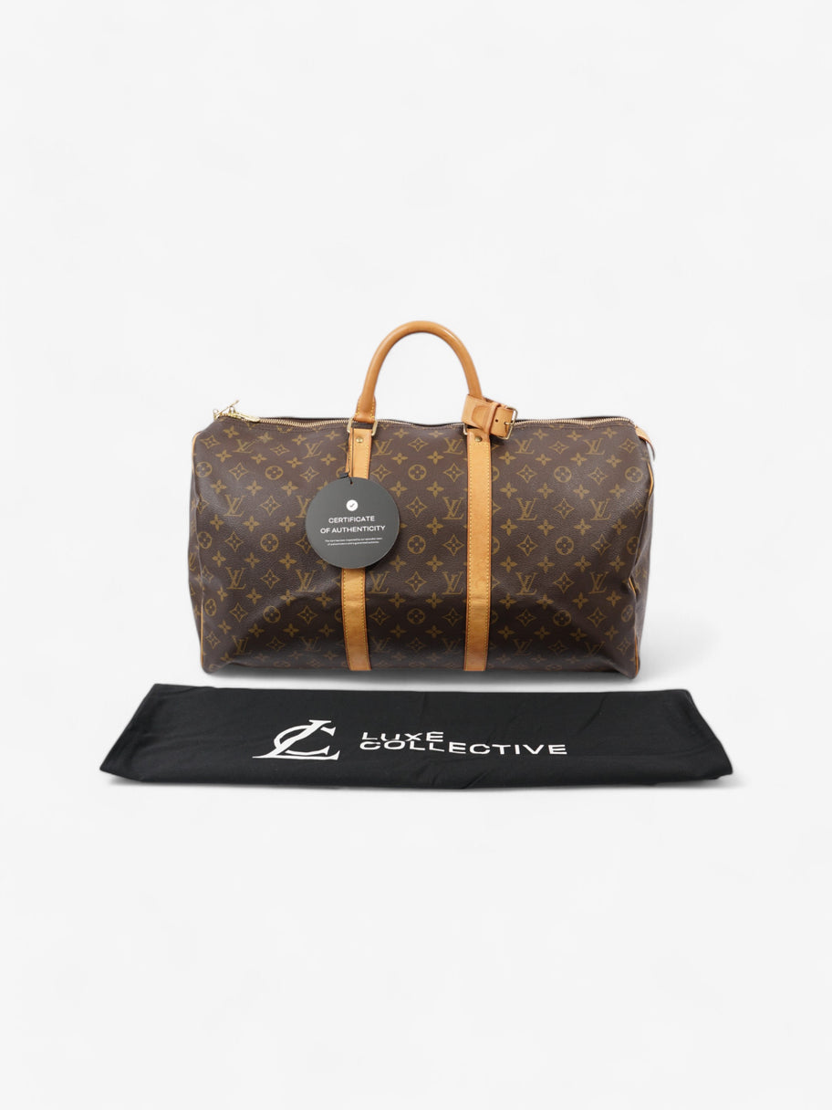 Louis Vuitton Keepall  Monogram Coated Canvas 50 Image 9