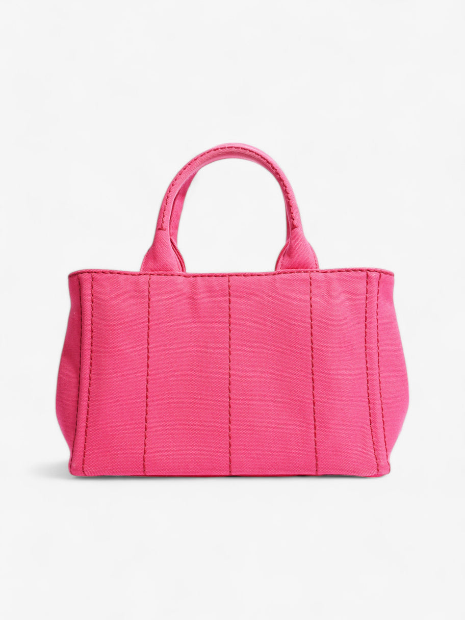Prada Canapa 2 Way Handbag Pink Cotton Image 4