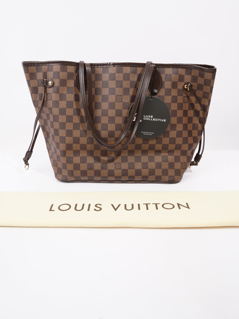 Louis Vuitton Neverfull Damier Ebene Coated Canvas MM Image 9