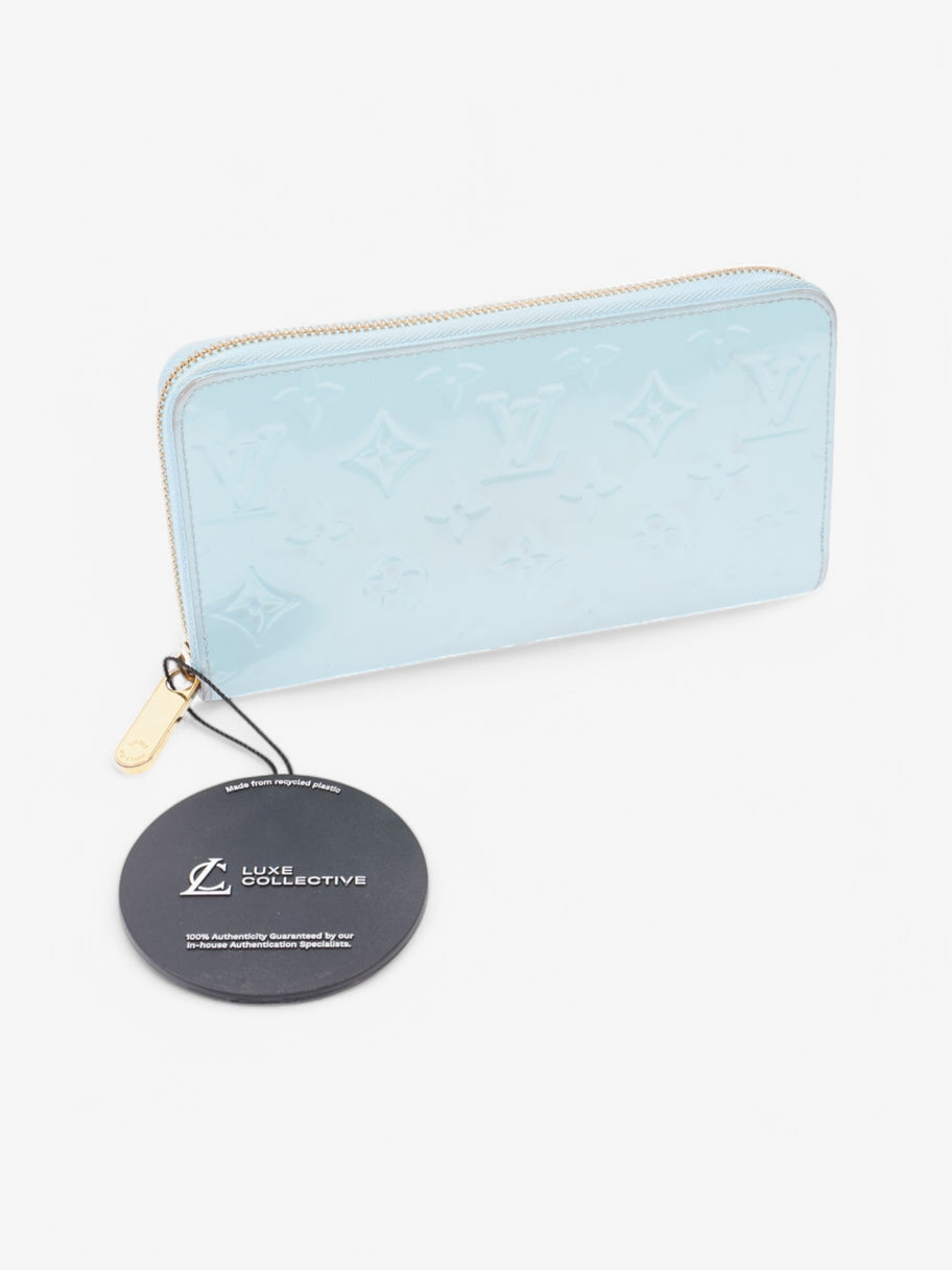 Louis Vuitton Zippy Wallet Baby Blue Vernis Leather Image 8