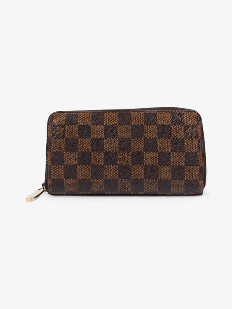  Louis Vuitton Zippy Wallet Damier Ebene Coated Canvas