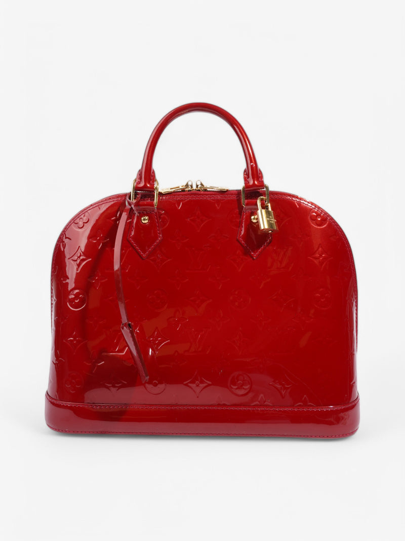  Louis Vuitton Alma Red Vernis Leather PM