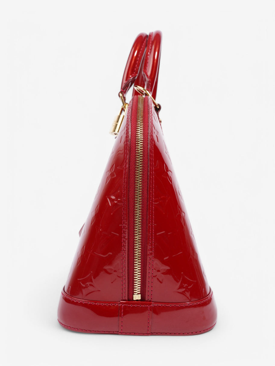 Louis Vuitton Alma Red Vernis Leather PM Image 3