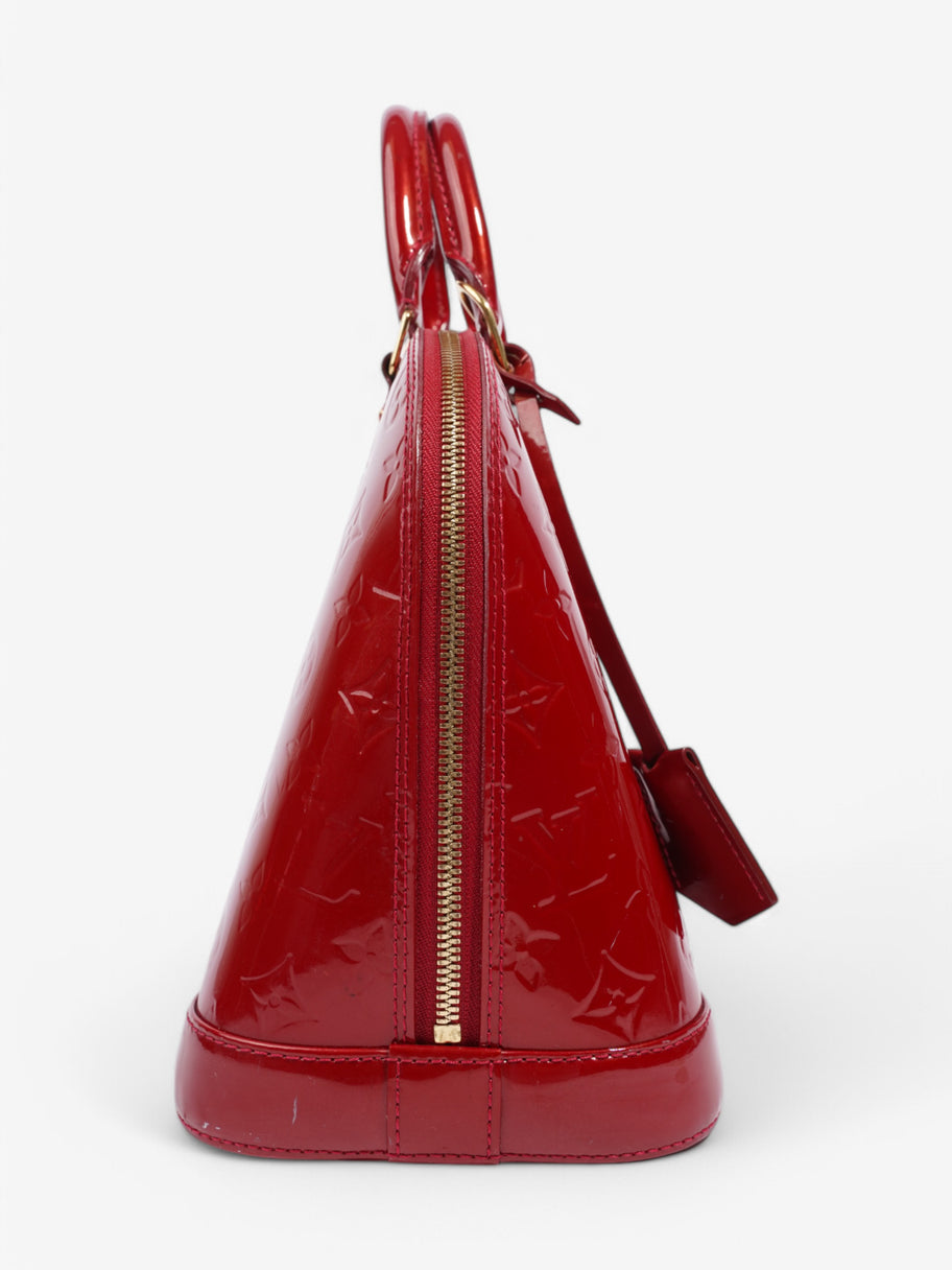 Louis Vuitton Alma Red Vernis Leather PM Image 5
