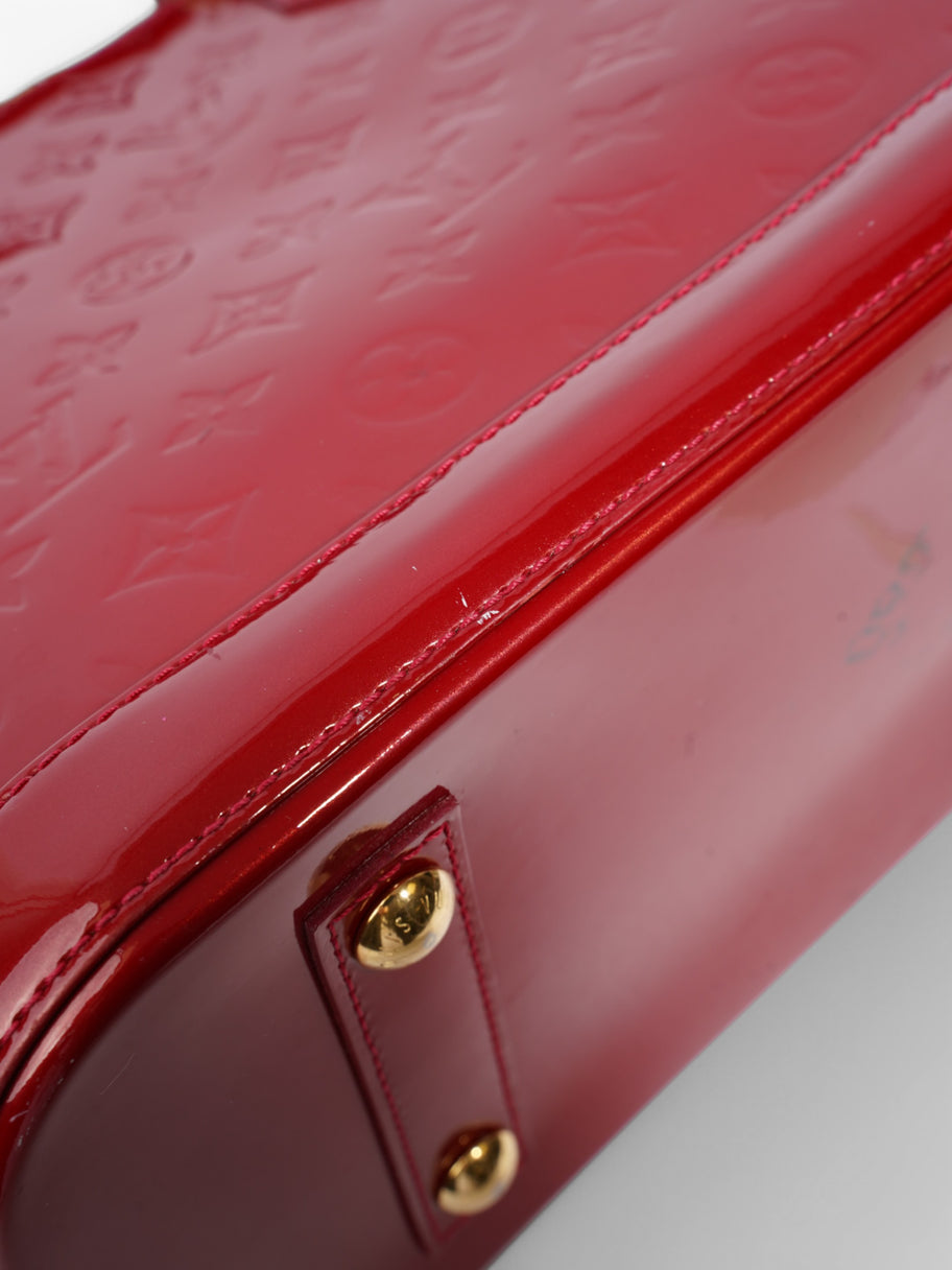 Louis Vuitton Alma Red Vernis Leather PM Image 8