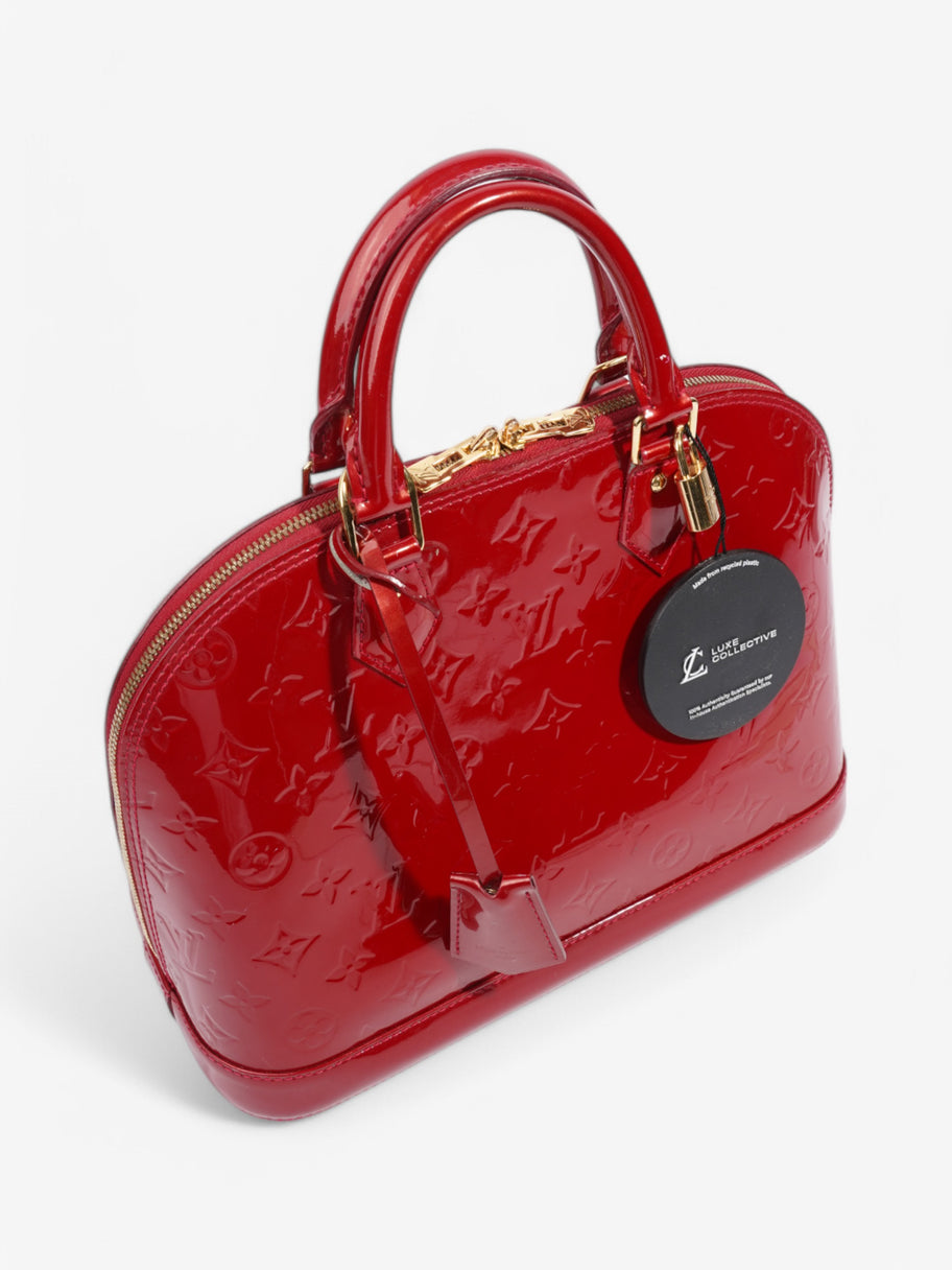 Louis Vuitton Alma Red Vernis Leather PM Image 10