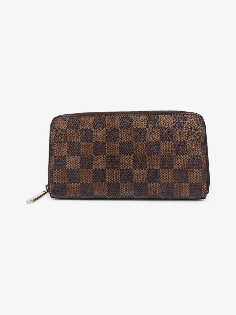  Louis Vuitton Zippy Wallet Damier Ebene Coated Canvas
