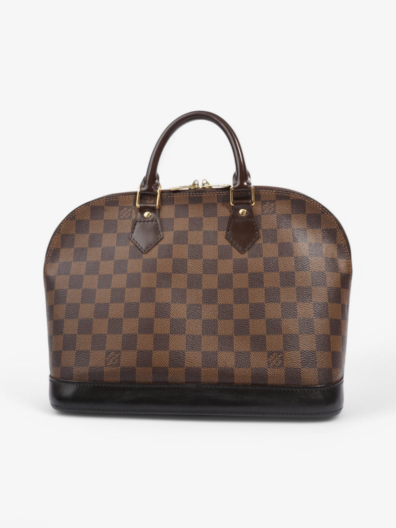  Louis Vuitton Alma Damier Ebene Coated Canvas PM