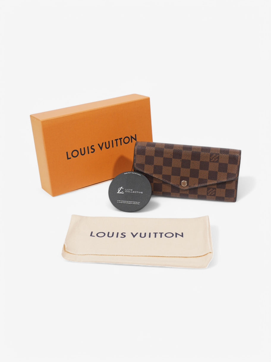 Louis Vuitton Sarah Wallet Damier Ebene Coated Canvas Image 7