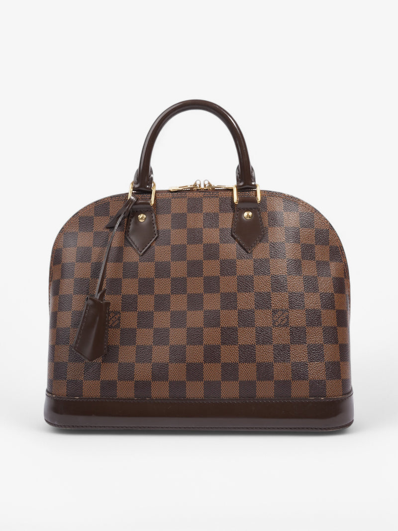  Louis Vuitton Alma Damier Ebene Coated Canvas PM