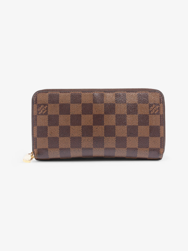  Louis Vuitton Zippy Wallet Damier Ebene Coated Canvas