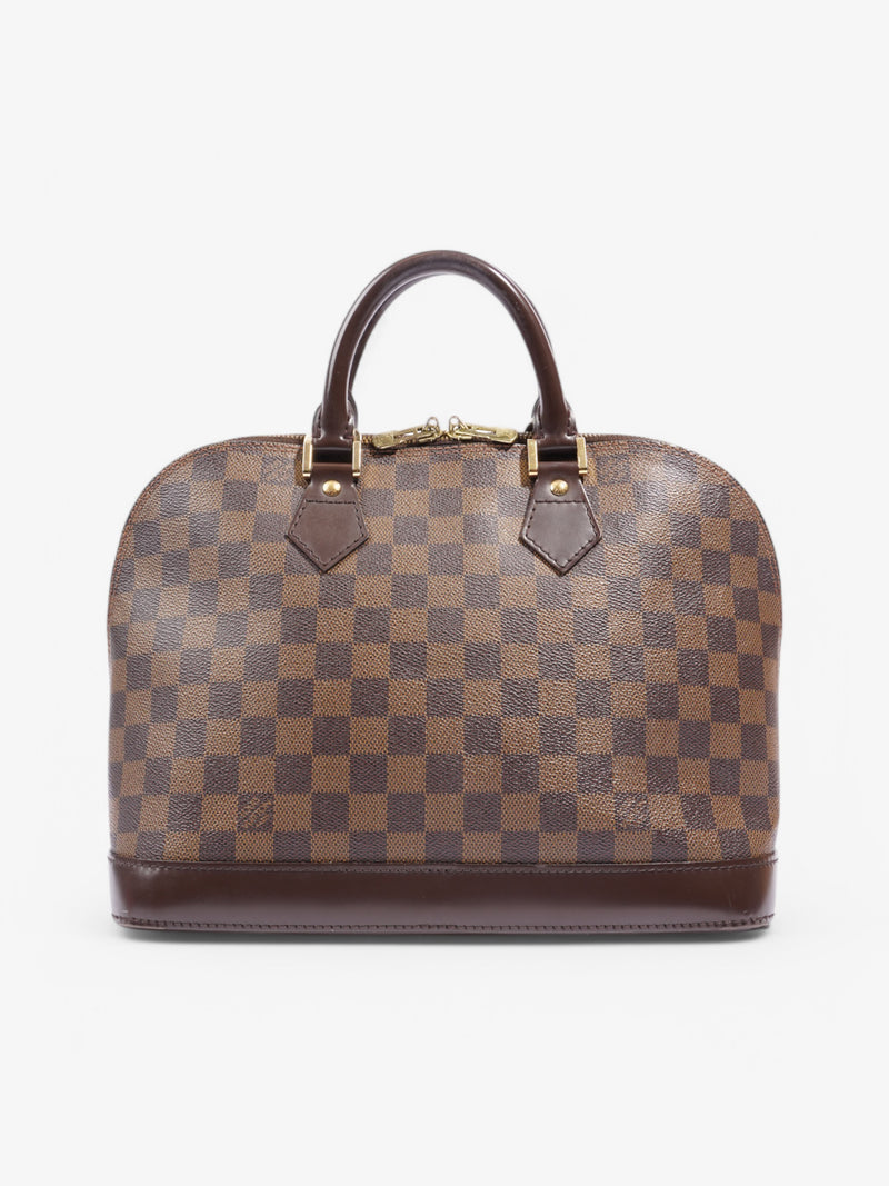  Louis Vuitton Alma Damier Ebene Coated Canvas PM