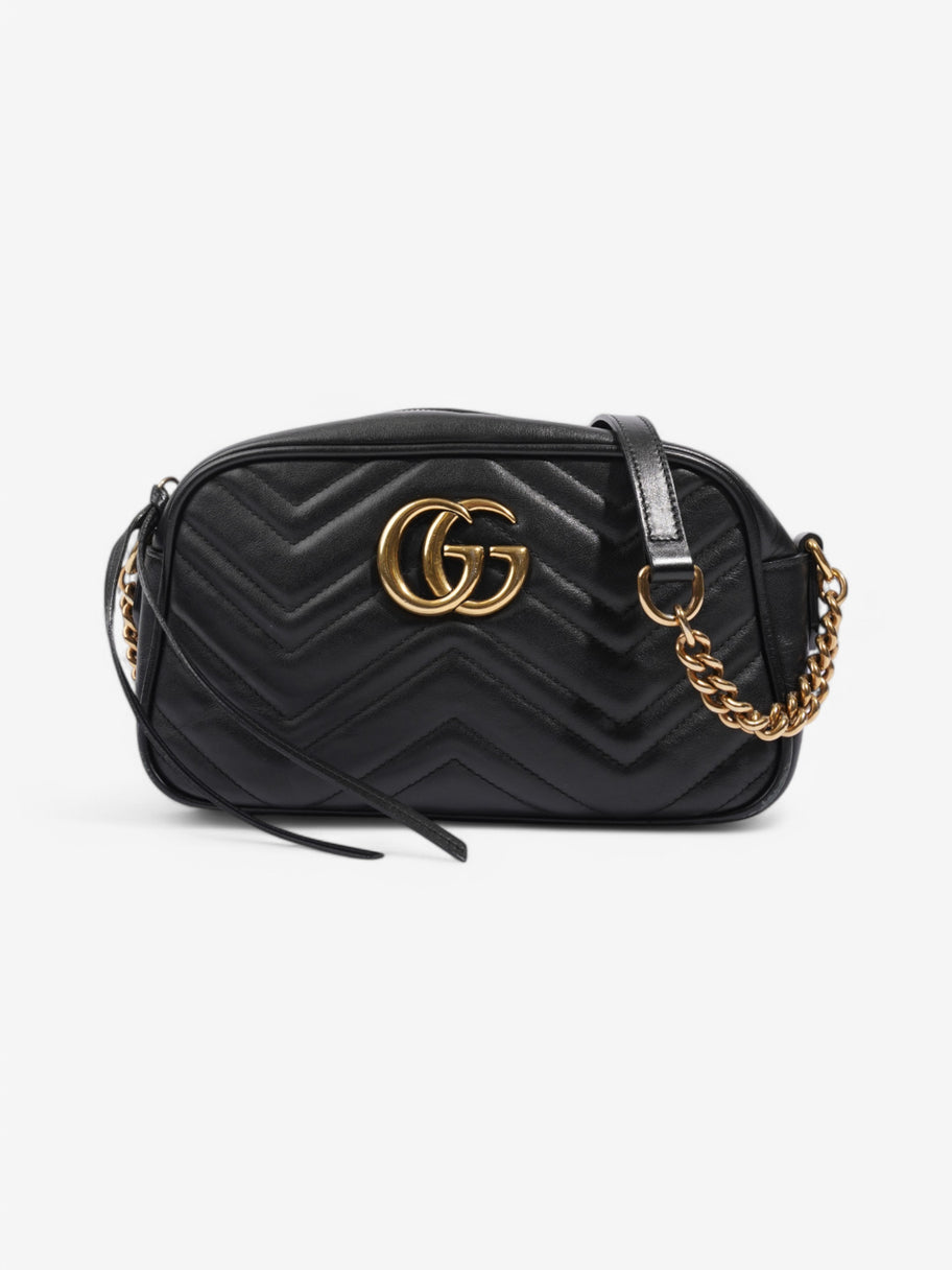 Gucci Marmont Zip Black Matelasse Leather Small Image 1