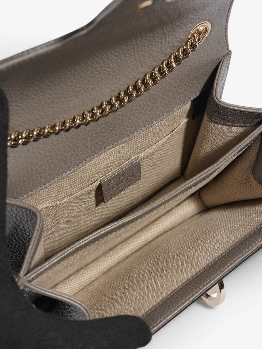 Gucci Interlocking G Shoulder Bag Grey Leather Small Image 11