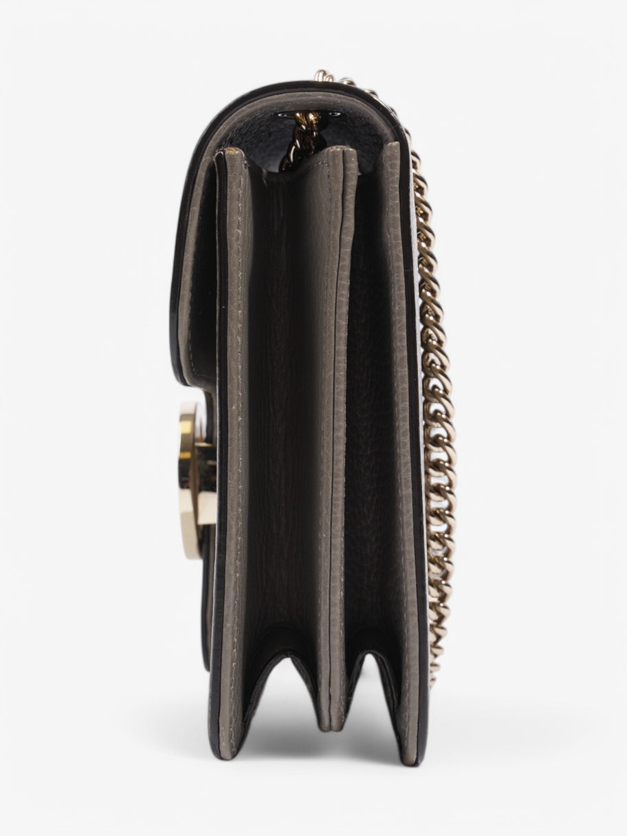 Gucci Interlocking G Shoulder Bag Grey Leather Small Image 3