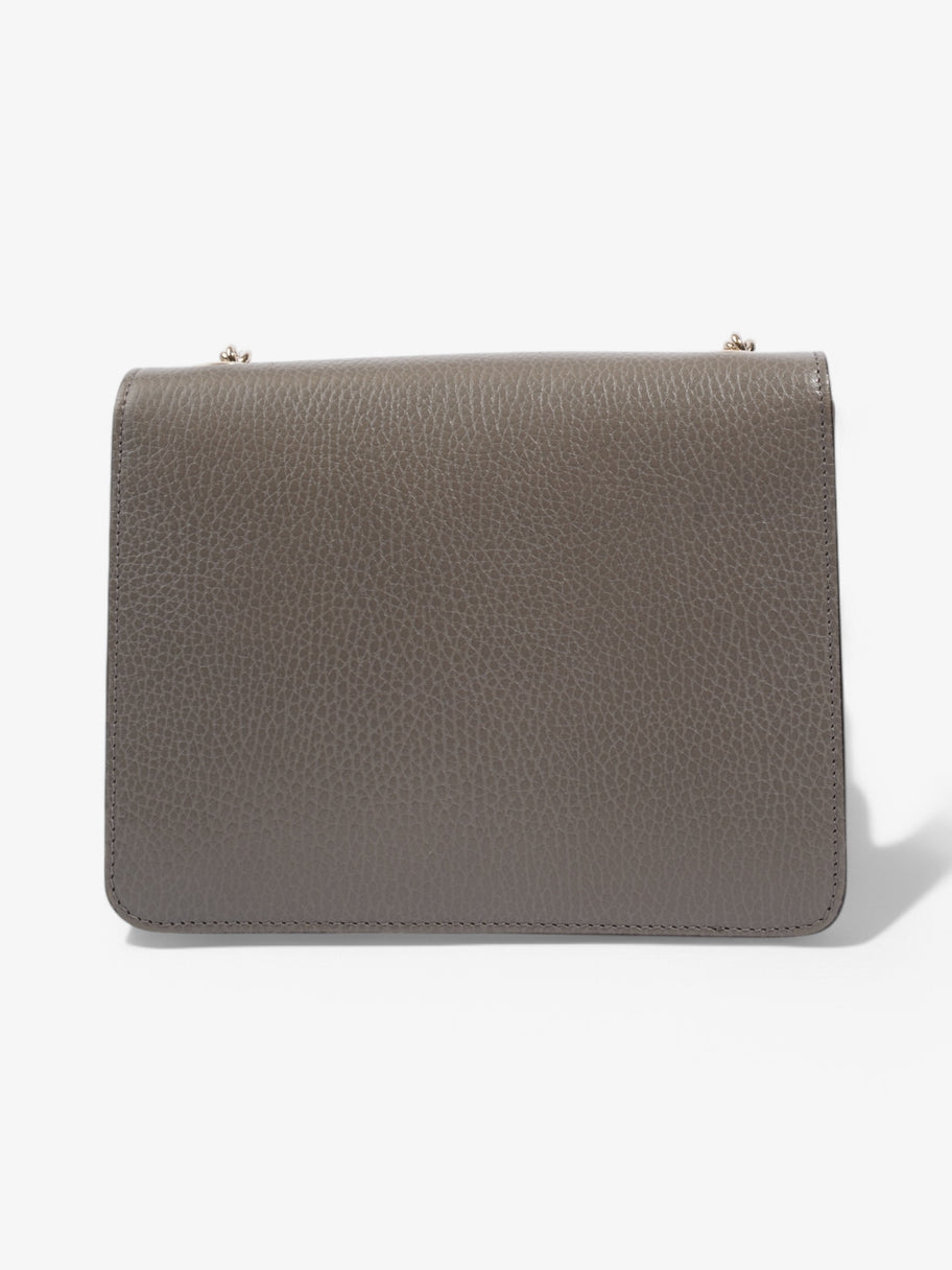 Gucci Interlocking G Shoulder Bag Grey Leather Small Image 4