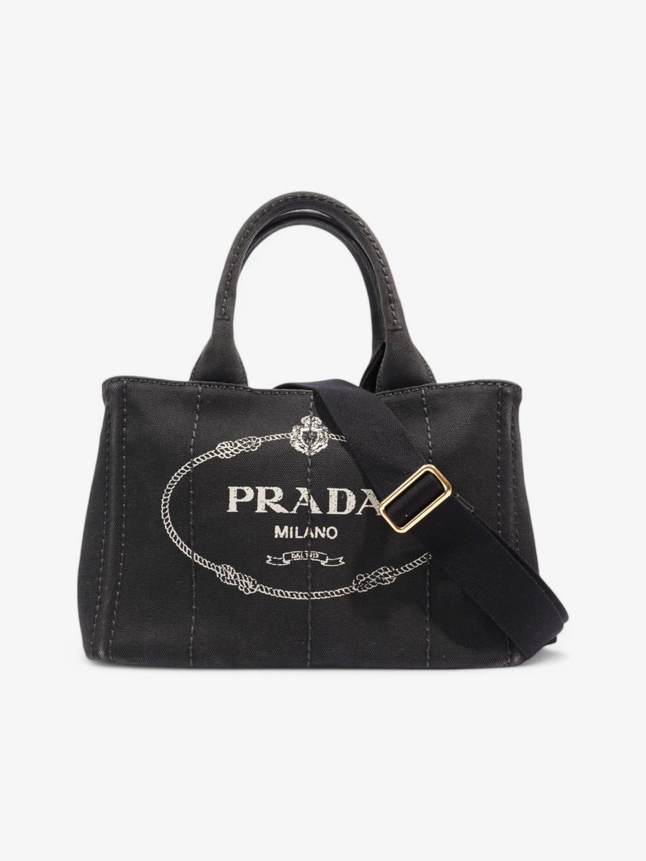Prada Canapa Tote Black Cotton Image 1