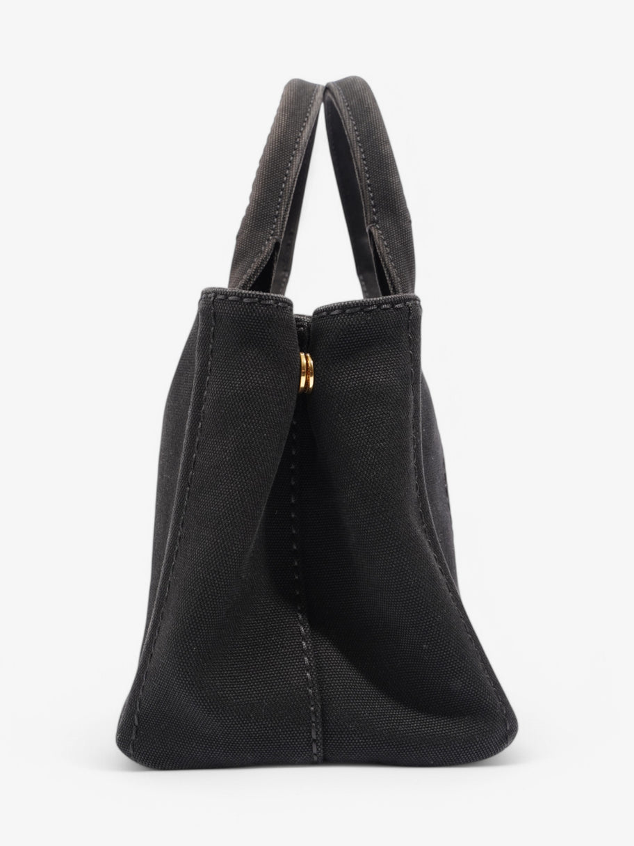 Prada Canapa Tote Black Cotton Image 3