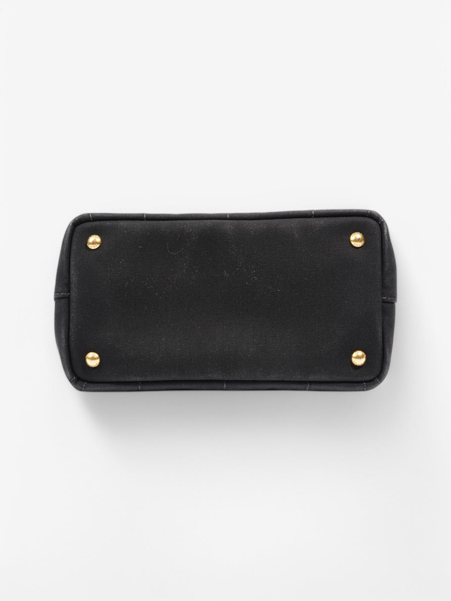 Prada Canapa Tote Black Cotton Image 6