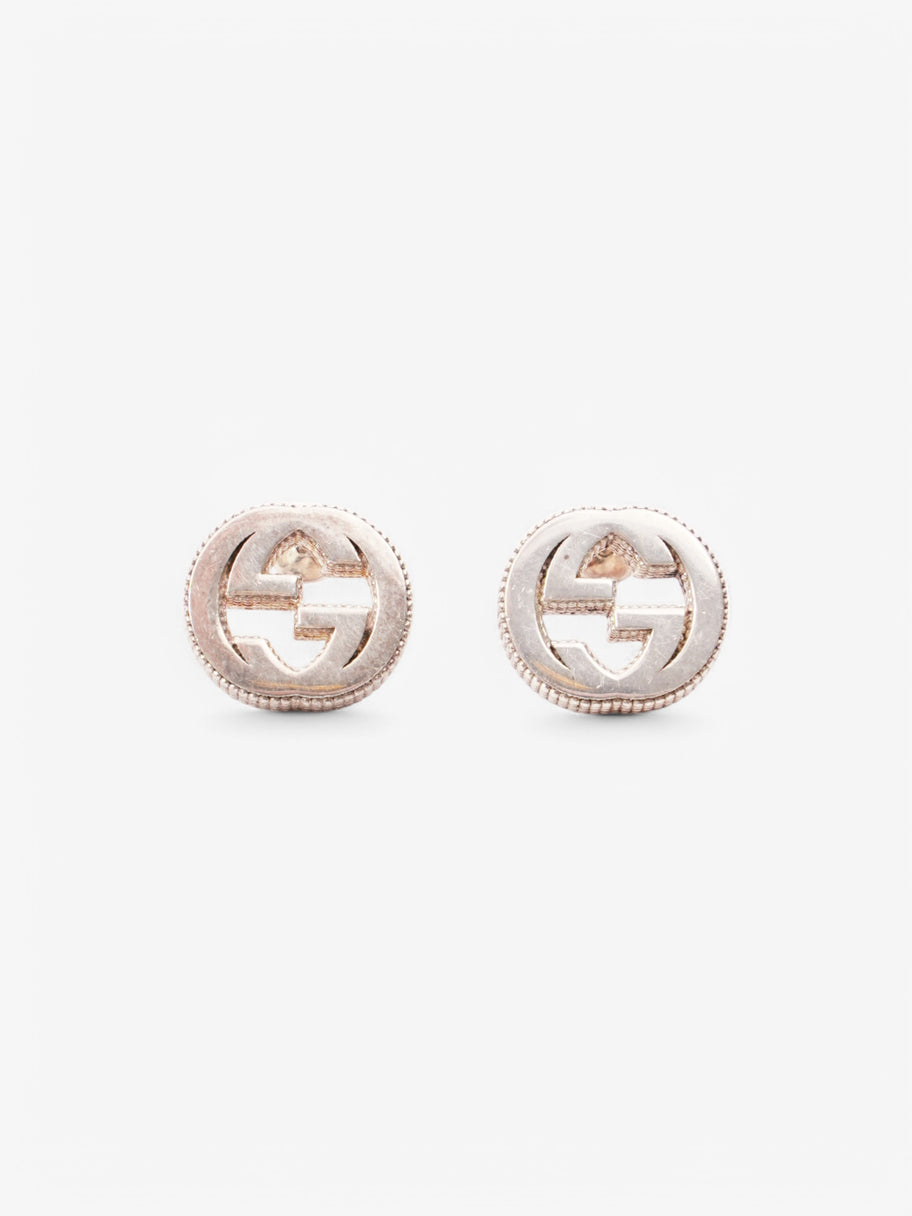 Gucci Interlocking G Earrings Silver Silver Sterling 1.2cm Image 1