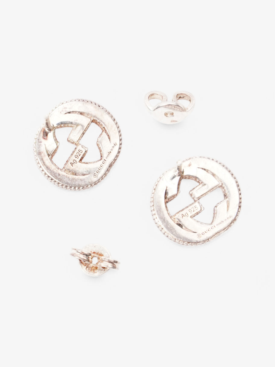 Gucci Interlocking G Earrings Silver Silver Sterling 1.2cm Image 4