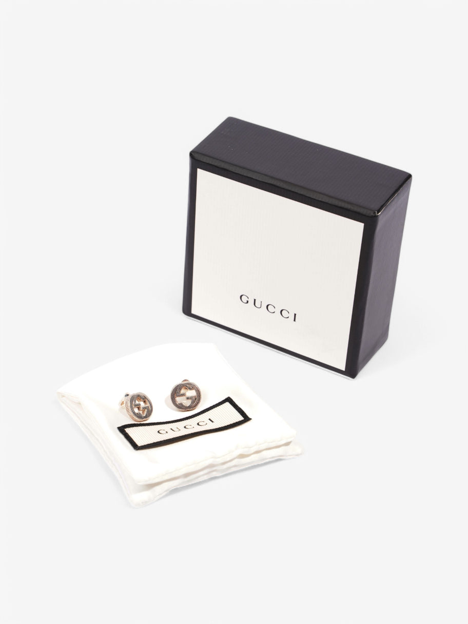 Gucci Interlocking G Earrings Silver Silver Sterling 1.2cm Image 5