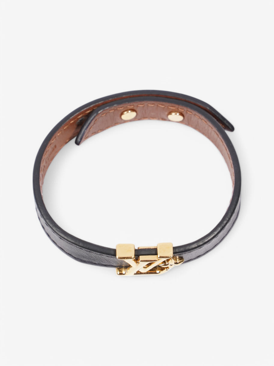 Louis Vuitton Iconic Bracelet Black Leather 17 Image 2