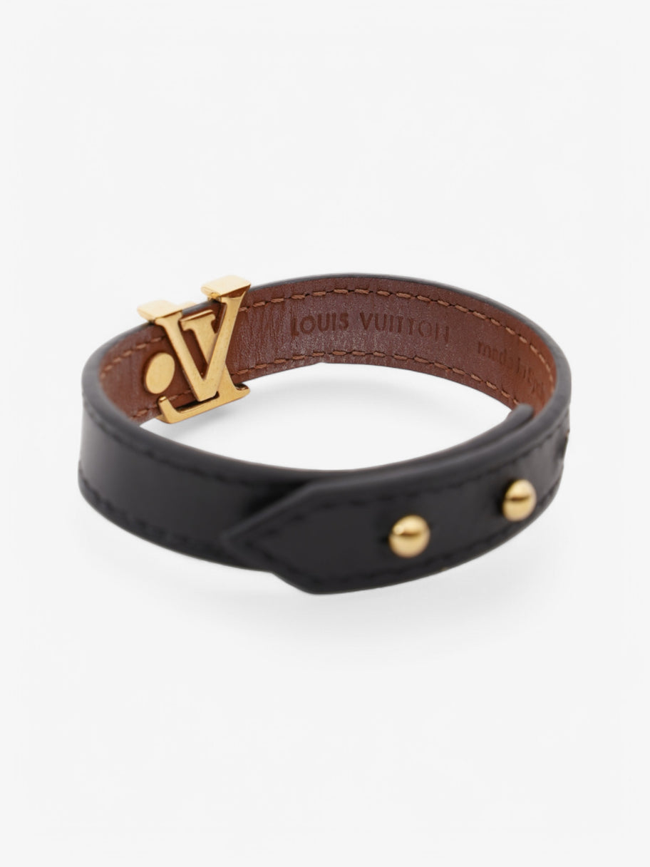 Louis Vuitton Iconic Bracelet Black Leather 17 Image 3