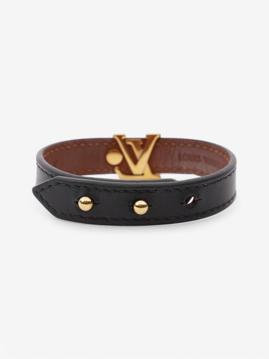 Louis Vuitton Iconic Bracelet Black Leather 17 Image 4