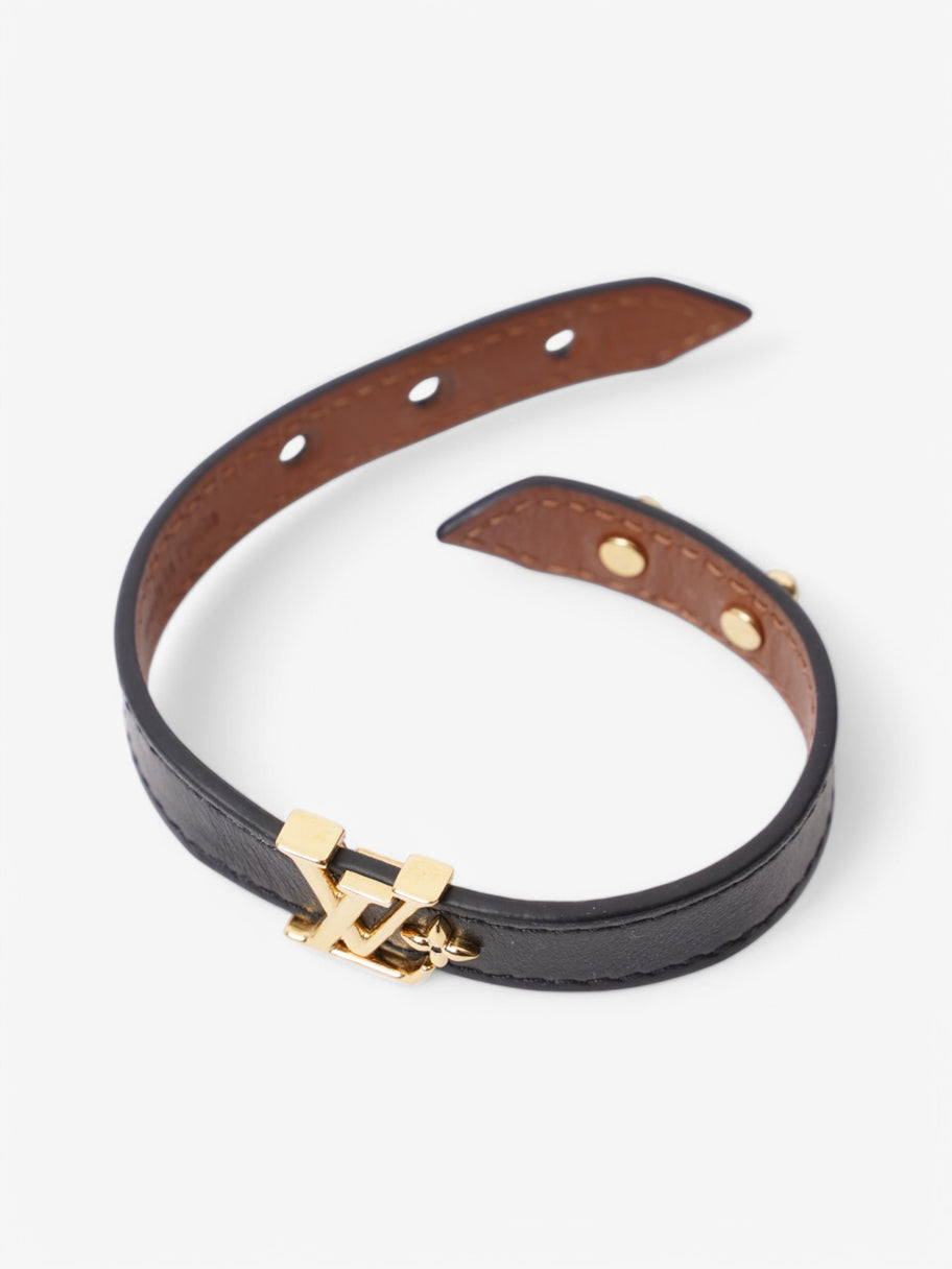 Louis Vuitton Iconic Bracelet Black Leather 17 Image 5