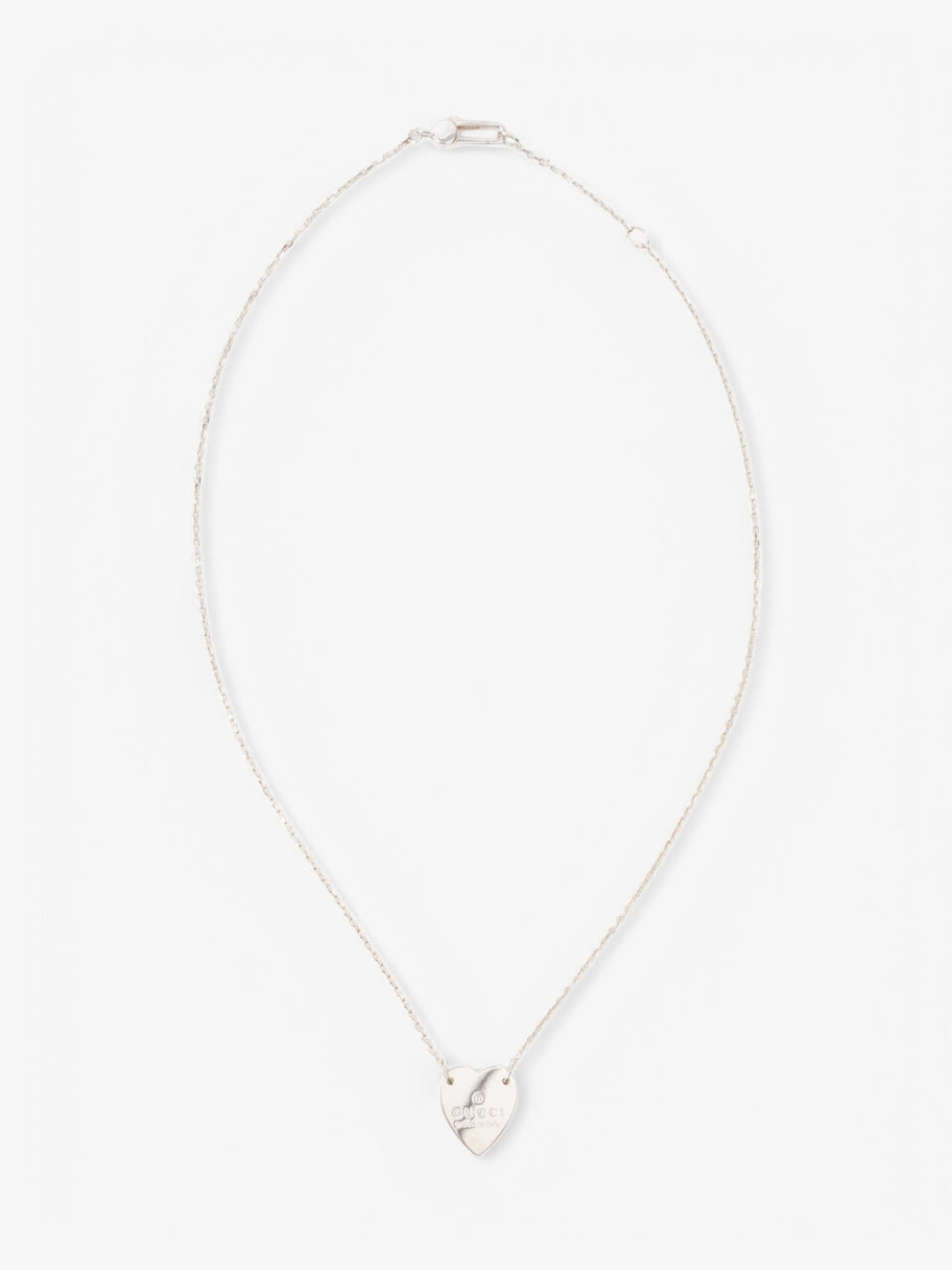 Gucci Heart Tag Necklace Silver Silver Sterling 48.3cm Image 1