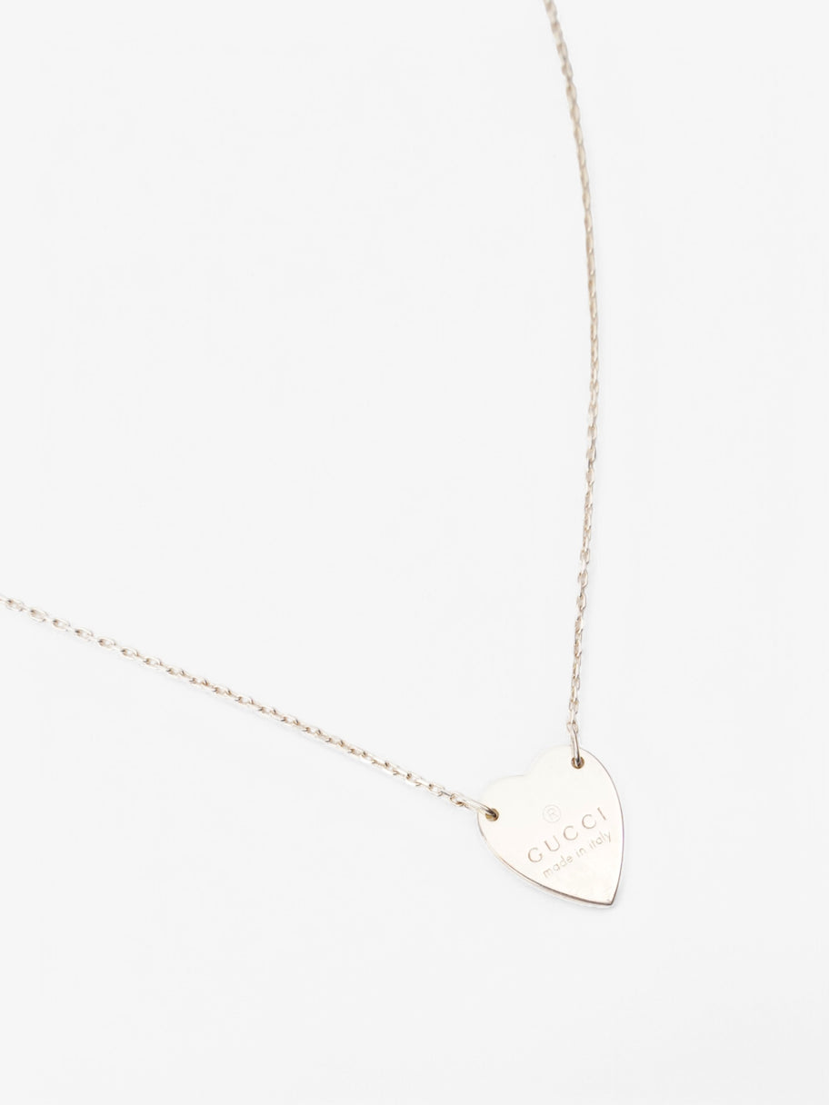 Gucci Heart Tag Necklace Silver Silver Sterling 48.3cm Image 2
