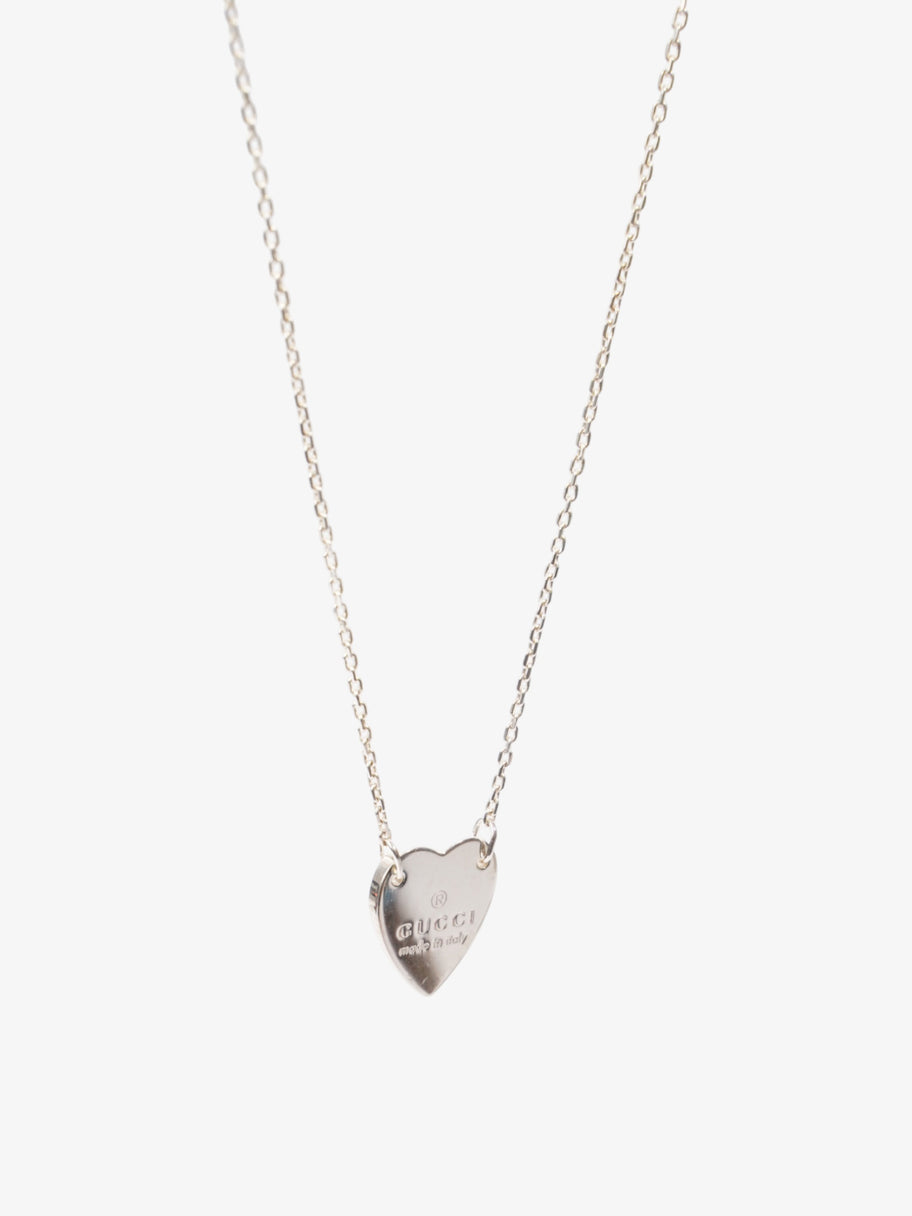 Gucci Heart Tag Necklace Silver Silver Sterling 48.3cm Image 4
